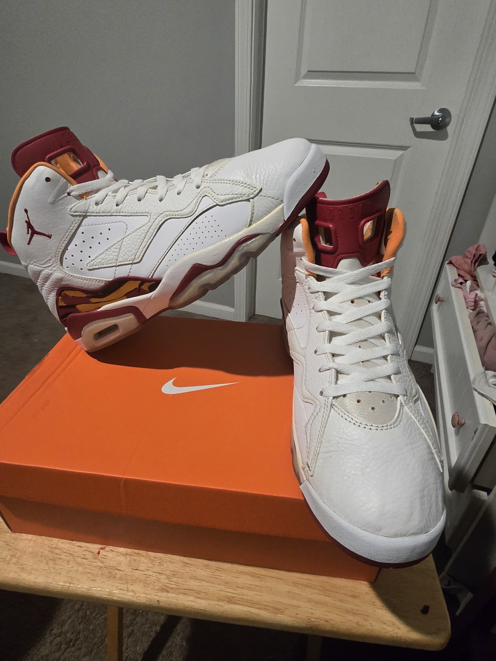 NIKE AIR JORDAN MVP WHITE-CARDINAL RED  [DZ4475-168] Size 13